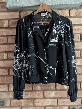 Vintage 80's Campus Casuals Floral Blouse